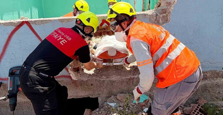 Kütahya OSB arama kurtarma ekibi, afad tatbikatında başarıyla görev aldı
