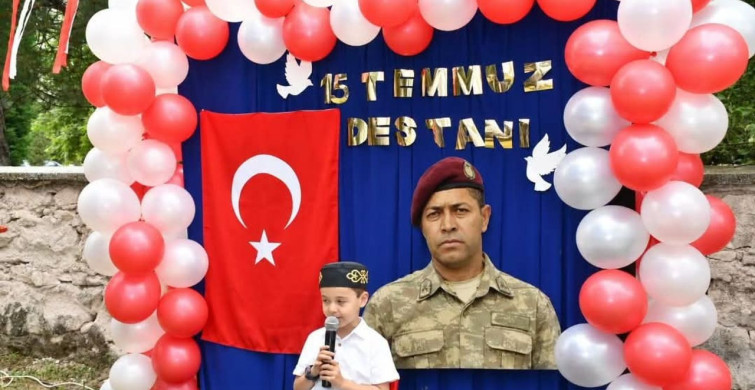 Kütahya’da 15 Temmuz’un 10. yılında Kur’an kursu öğrencilerinden anma programı