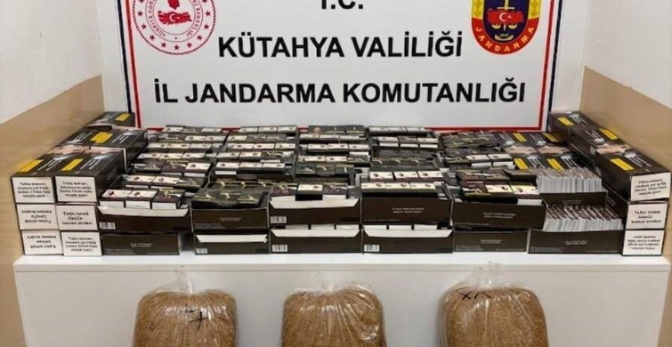 Kütahya'da Kaçak Tütün ve Sigara Operasyonu