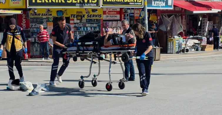 Kütahya’da Motosiklet ve Elektrikli Bisiklet Çarpıştı