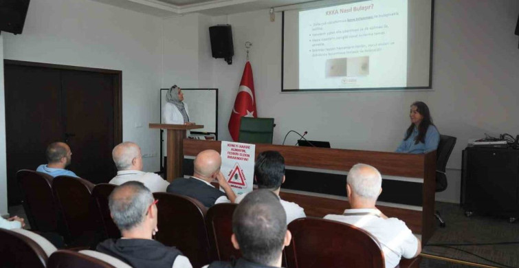 Kütahya’da obm personeline kkka hastalığına karşı bilgilendirme eğitimi