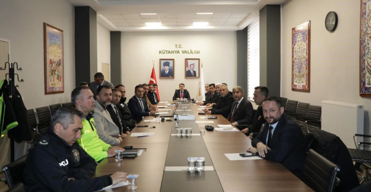 Kütahya'da Spor Güvenliği Toplantısı Yapıldı