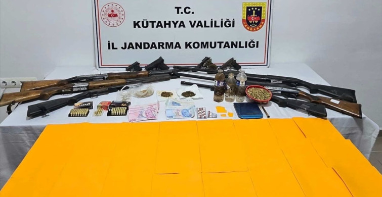 Kütahya'da Uyuşturucu ve Silah Kaçakçılığı Operasyonu: 14 Gözaltı