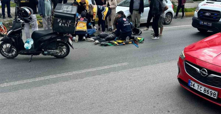 Lüleburgaz'da Motosiklet Kazası: 2 Genç Yaralı