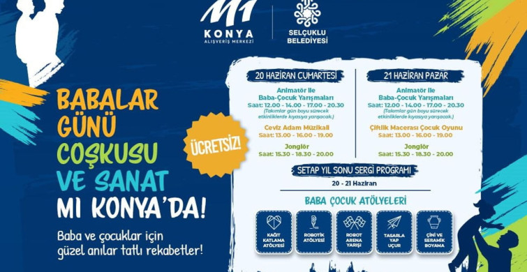 M1 Konya AVM'de Babalar Günü etkinlikleri