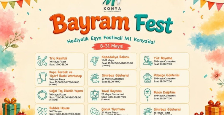 M1 Konya'da Bayram Fest Başlıyor