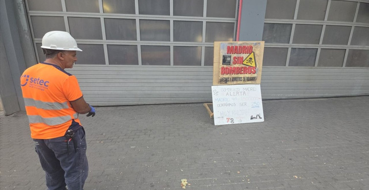 Madrid'de Orman İtfaiyecileri Süresiz Grevde