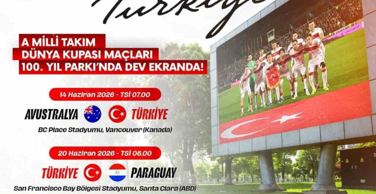 Malatya'da Dünya Kupası Coşkusu Açık Havada Yaşanacak
