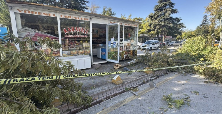 Malatya'da Freni Arızalanan Kamyon 7 Konteyner İş Yerine Çarptı