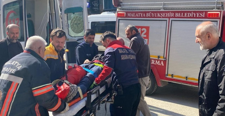Malatya'da İş Kazası: Asansör Boşluğuna Düşen İşçi Yaralandı