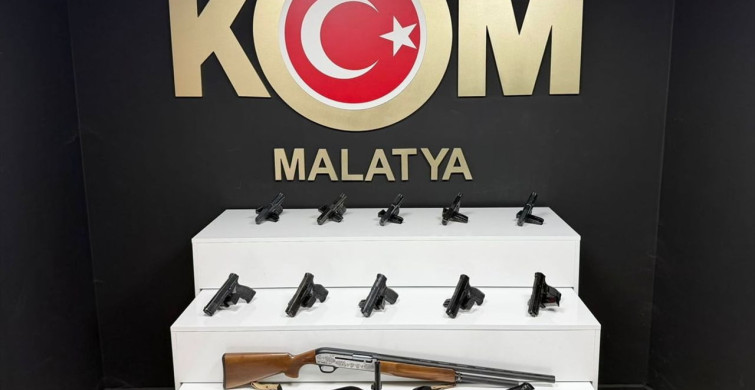 Malatya'da Ruhsatsız Silah Operasyonu: 13 Silah ve 3 Gözaltı