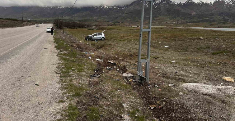 Malatya'da Takla Atan Araçta 3 Yaralı