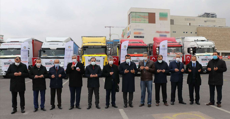Malatya'dan Suriye'ye İnsani Yardım Malzemesi
