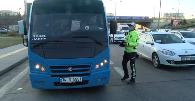 Maltepe'de Fazla Yolcu Alan Minibüs Şoförüne Ceza!