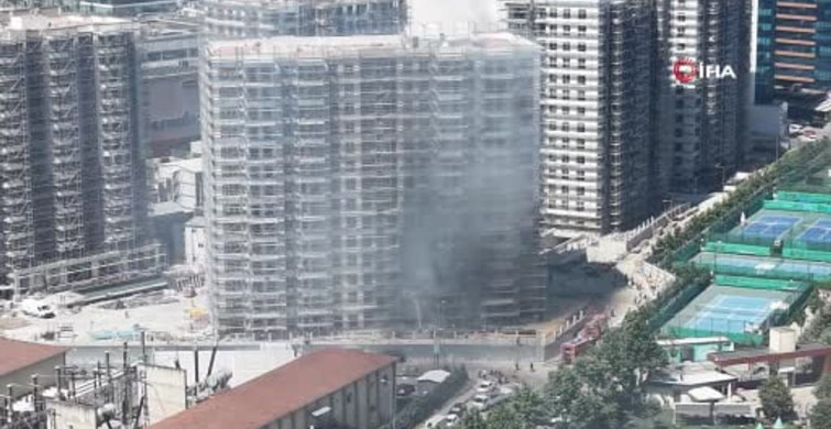 Maltepe'de İnşaat Yangını