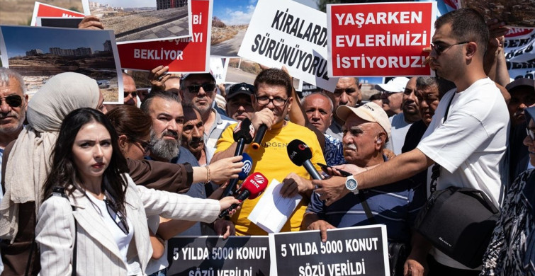 Mamak'ta Kentsel Dönüşüm Mağdurları Açıklama Yaptı