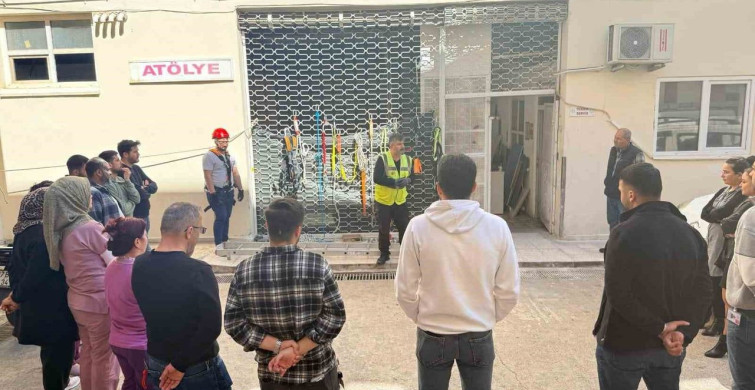 Manavgat Devlet Hastanesi'nde Yüksekte Çalışma Güvenliği Eğitimi