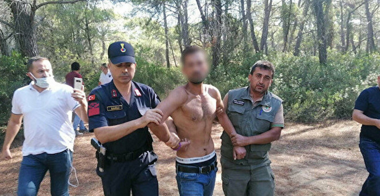 Manavgat'ta Ormanı Yakarken Yakalandı