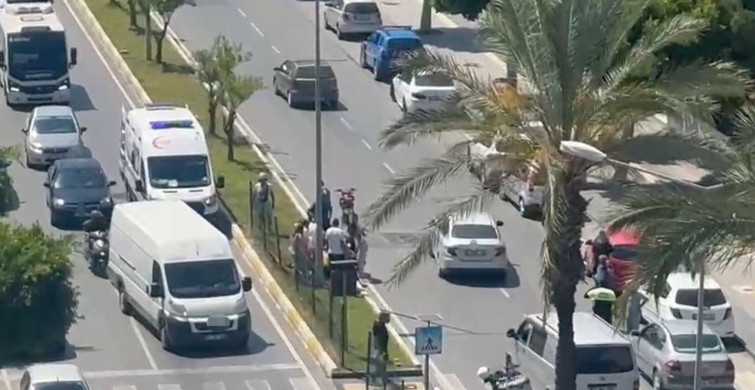 Manavgat'ta otomobil ile motosiklet çarpıştı: 1 yaralı