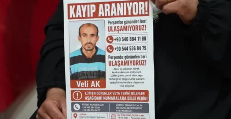 Manisa'da 42 yaşındaki Veli Ak kayboldu