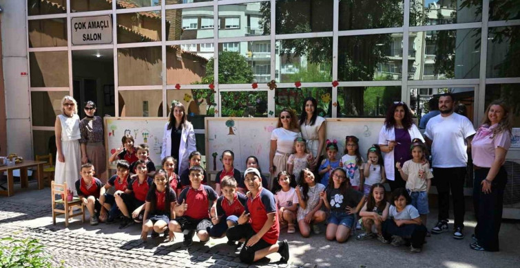 Manisa’da Çocuklar Hayal Dünyalarını Resimlerle Anlattı