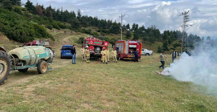 Manisa'da Eş Zamanlı Yangın Tatbikatı Gerçekleştirildi