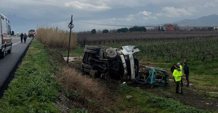 Manisa'da Kamyon Kazası: Bir Yaralı