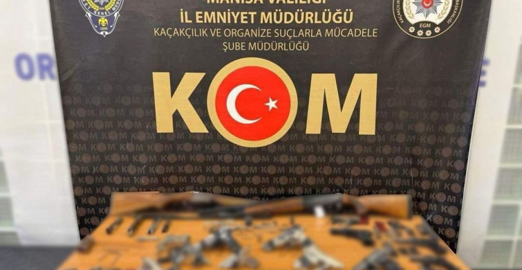 Manisa'da silah ticaretine yönelik eş zamanlı operasyon