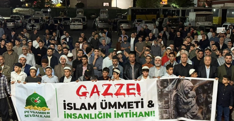 Mardin'de Gazze'ye Destek Gösterisi Düzenlendi