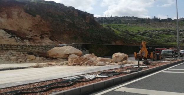 Mardin'de Heyelan Meydana Geldi