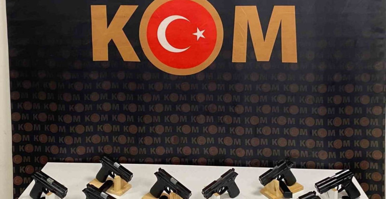 Mardin'de ruhsatsız 13 tabanca ele geçirildi