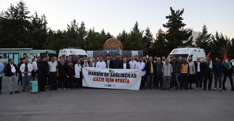 Mardin'de Sağlıkçılar Gazze İçin Ayakta
