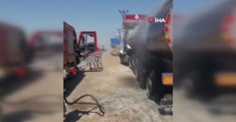 Mardin'de tanker yangını hızlıca söndürüldü