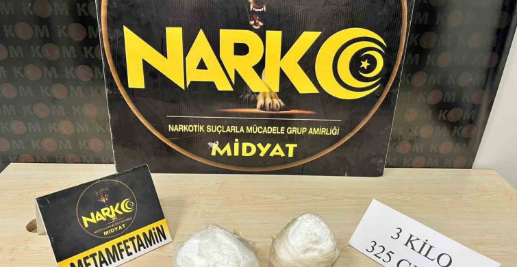 Mardin'de Uyuşturucu Operasyonu: 3 Kilogram Metamfetamin Ele Geçirildi