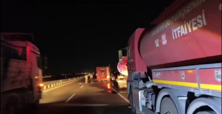Mardin’de yakıt tankerinde yangın kontrol altına alındı