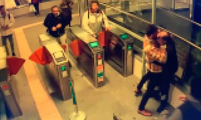 Marmaray istasyonunda güvenlik görevlisi alkollü yolcuyu vurdu!