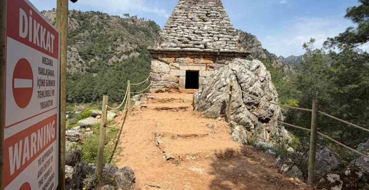 Marmaris'in Piramit Mezarı Yenilendi
