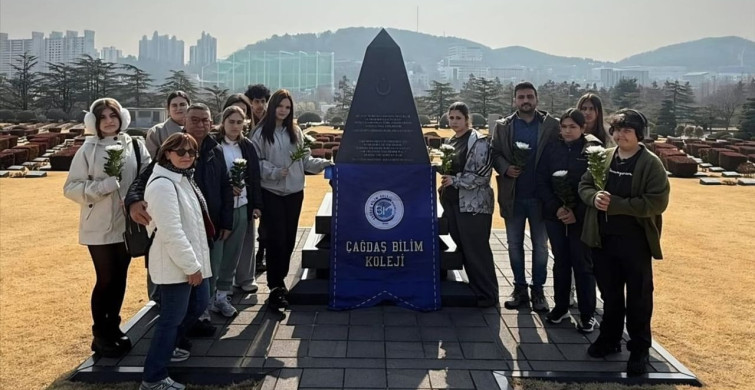 Marmarisli Öğrenciler Kore'de Türk Şehitliğini Ziyaret Etti