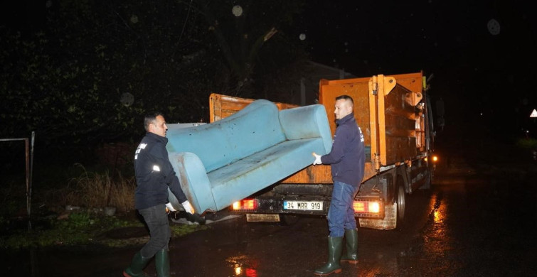 Marmaris'te Fırtına ve Sağanak Yağmurla Mücadele