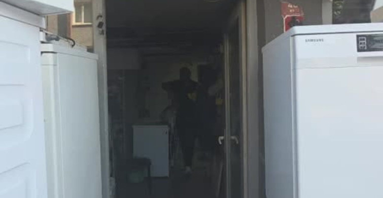 Martı yavrusu beyaz eşya tamircisini karıştırdı