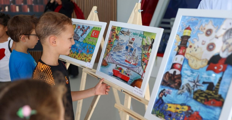 Mavi Vatan Temalı Sanat Eserleri TEKNOFEST'te Sergilendi