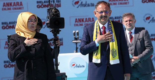 Mehhmet Özhaseki Ankara Mitinginde 5000 Projeyle Alnının Açık, Yüzünün ''AK'' Olduğunu söyledi