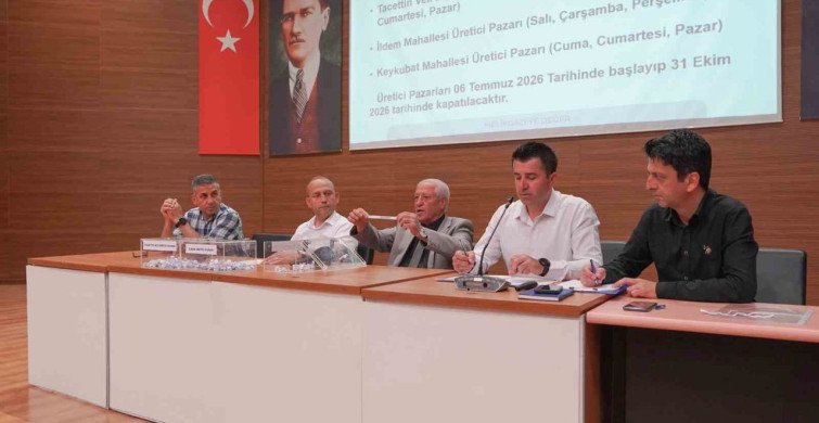 Melikgazi’de üretici pazar yeri için kura çekimi yapıldı