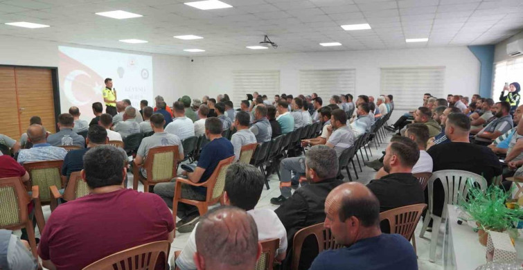 Melikgazi'den saha çalışanlarına trafik eğitimi