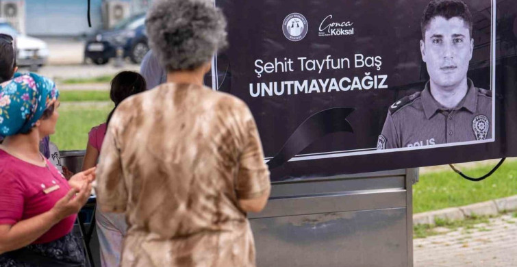 Menteşe belediyesi şehit polis memuru için lokma hayrı düzenledi