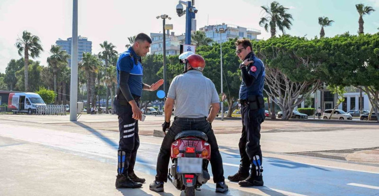 Mersin sahilinde EDS dönemi: 3 bin sürücüye ceza