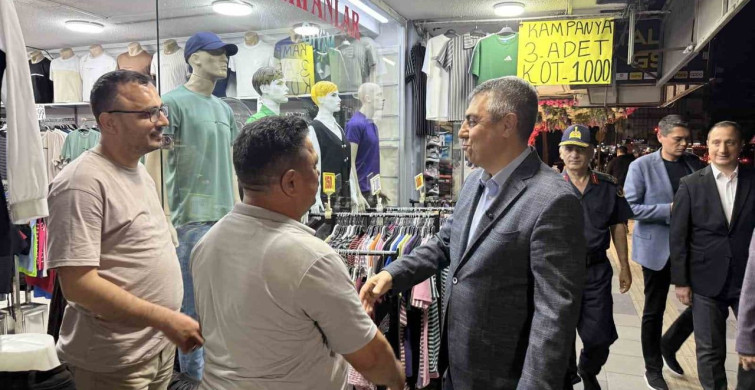 Mersin Valisi Toros, Tarsus’ta Bayram Denetimleri Gerçekleştirdi