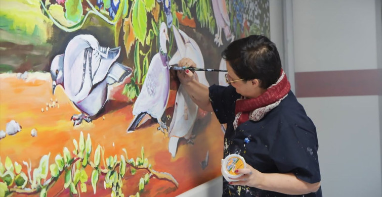 Mersin'de Hastanede Çocuklar İçin Renkli Duvarlar