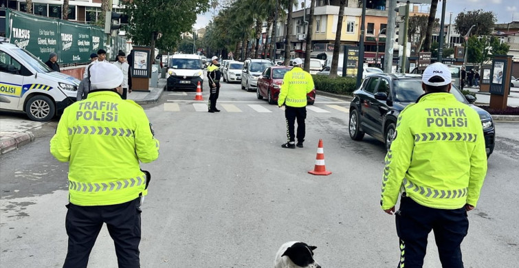 Mersin'de Kucağında Köpekle Araç Kullanan Sürücü Uyarıldı