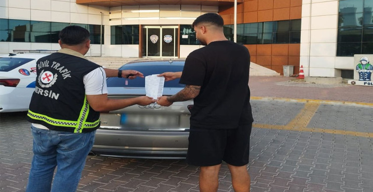 Mersin’de makas atan ehliyetsiz sürücüye 170 bin lira ceza